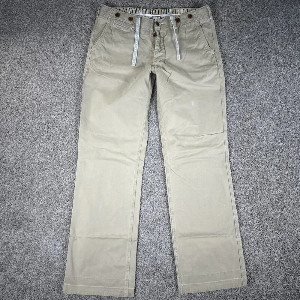 Converse All Star X Nike Pants Mens 34x32 Tan Baggy Chino Skateboarding Y2K